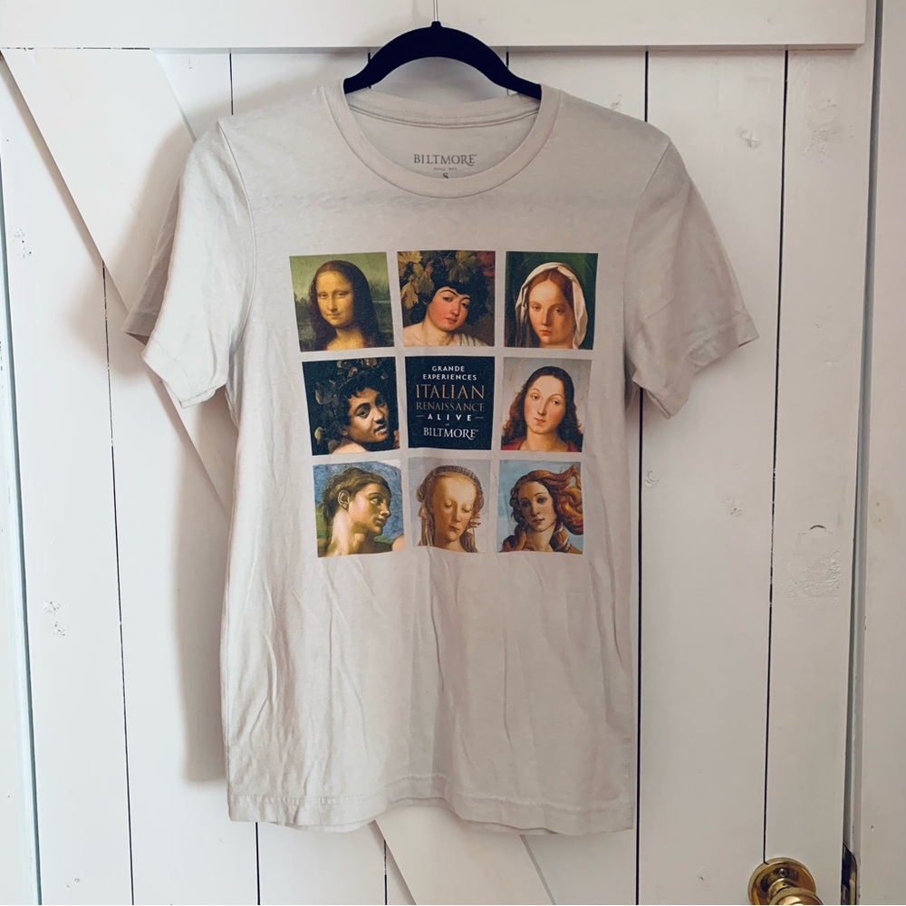 Biltmore Italian Renaissance Paintings T-Shirt Short Sleeve Art Hipster Baby Tee